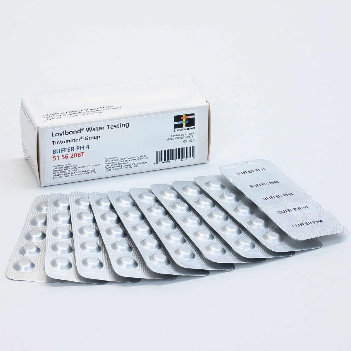 ET515620、ET515621 專用酸度校準(zhǔn)片，標(biāo)值：4pH圖1